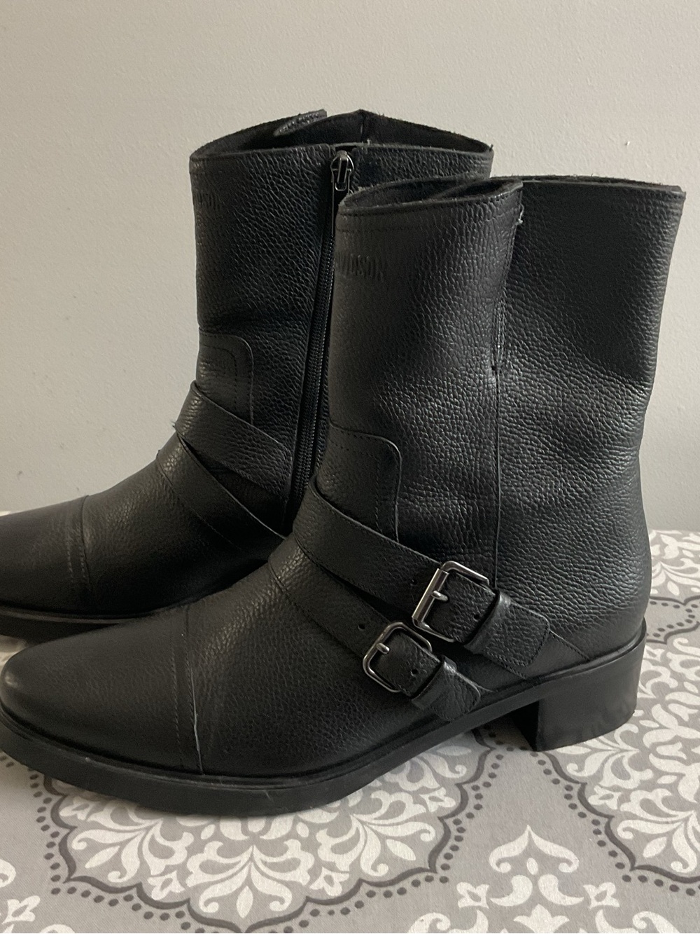 Harley-Davidson Black Women's Jerilyn Buckle Motorcycle Boots